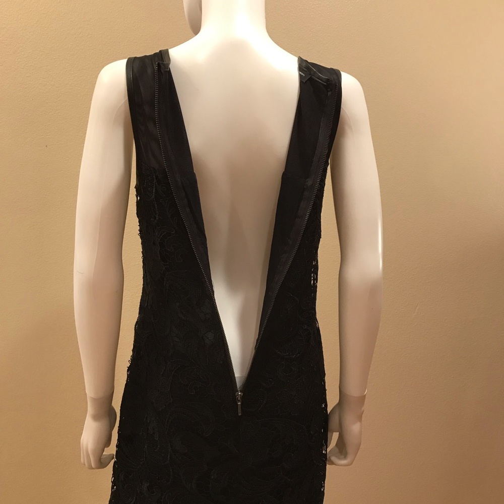 INC International Concepts Black Lace Dress Size 8 Sleeveless Formal Elegant - Picture 8 of 14